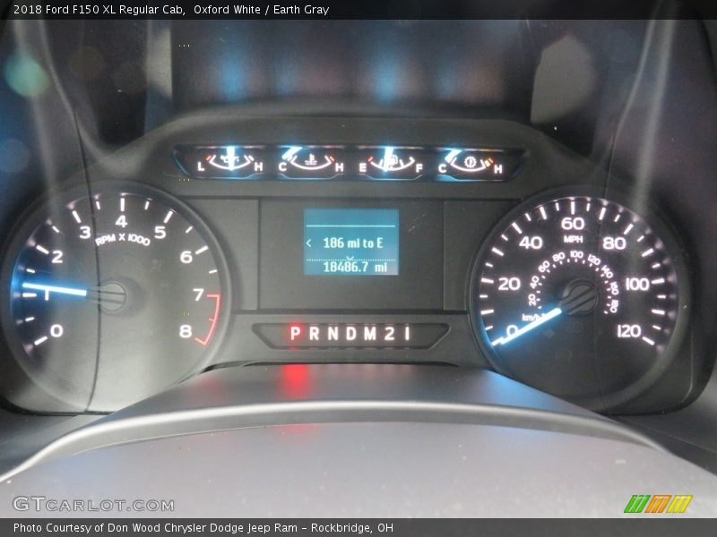 Oxford White / Earth Gray 2018 Ford F150 XL Regular Cab