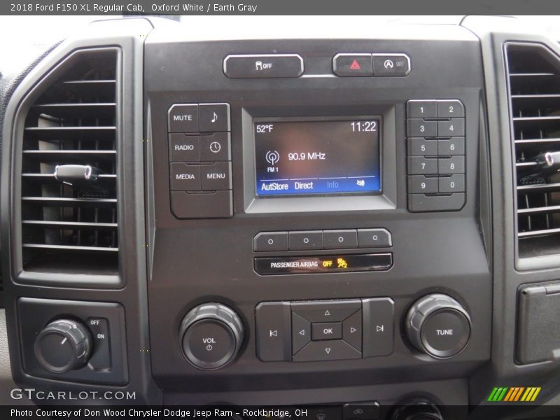 Oxford White / Earth Gray 2018 Ford F150 XL Regular Cab