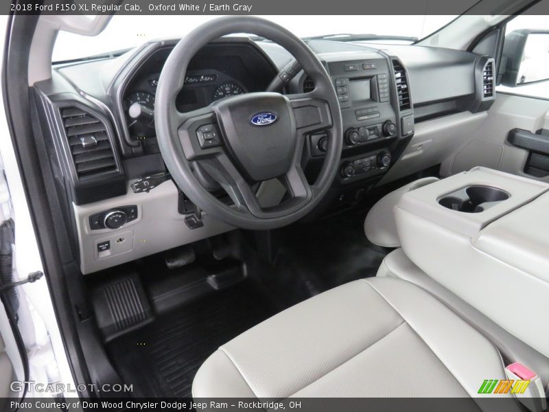 Oxford White / Earth Gray 2018 Ford F150 XL Regular Cab
