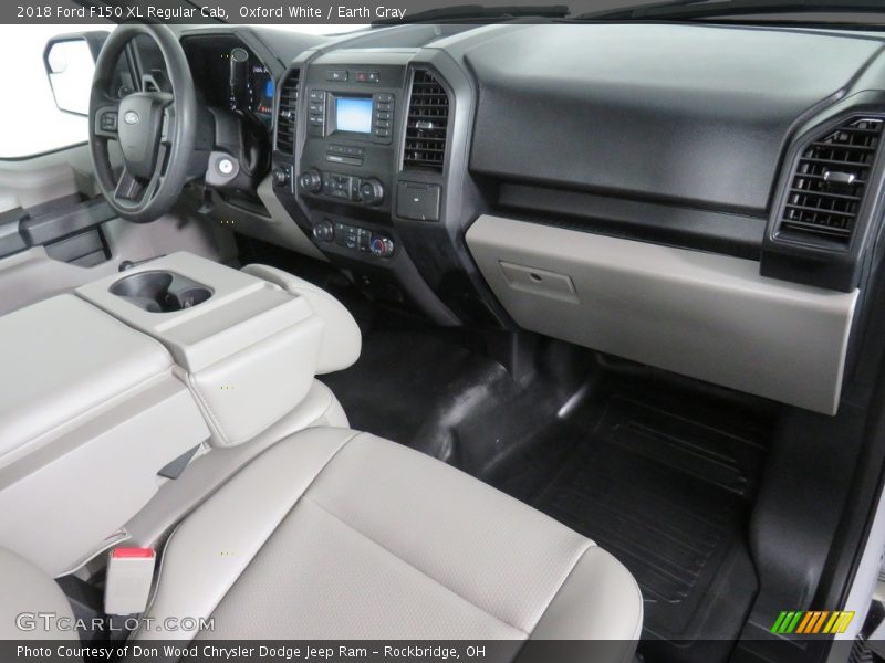 Oxford White / Earth Gray 2018 Ford F150 XL Regular Cab