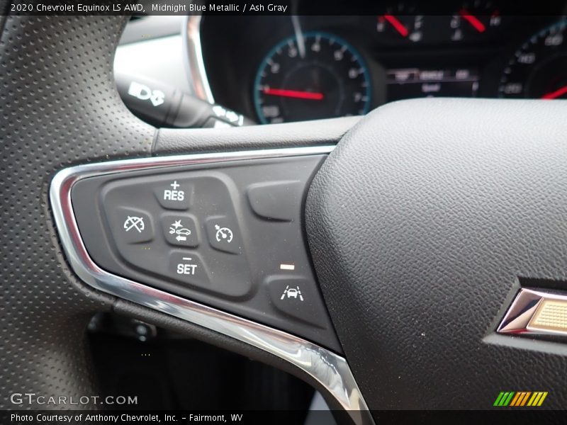 Midnight Blue Metallic / Ash Gray 2020 Chevrolet Equinox LS AWD