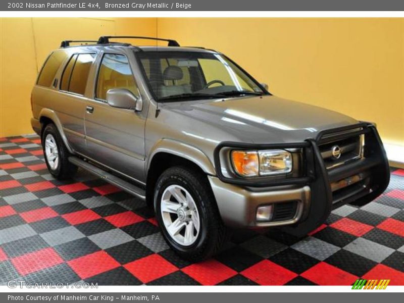 Bronzed Gray Metallic / Beige 2002 Nissan Pathfinder LE 4x4
