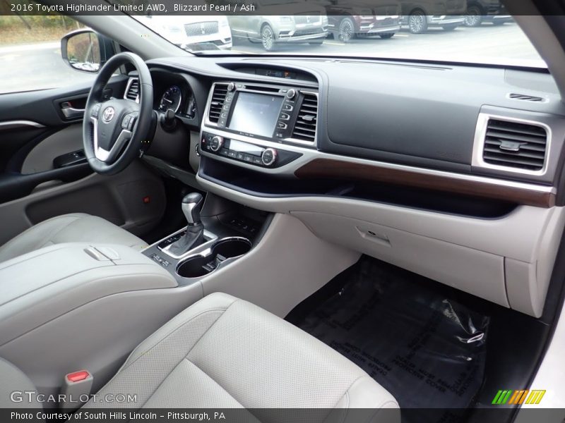 Blizzard Pearl / Ash 2016 Toyota Highlander Limited AWD