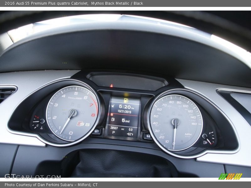 Mythos Black Metallic / Black 2016 Audi S5 Premium Plus quattro Cabriolet