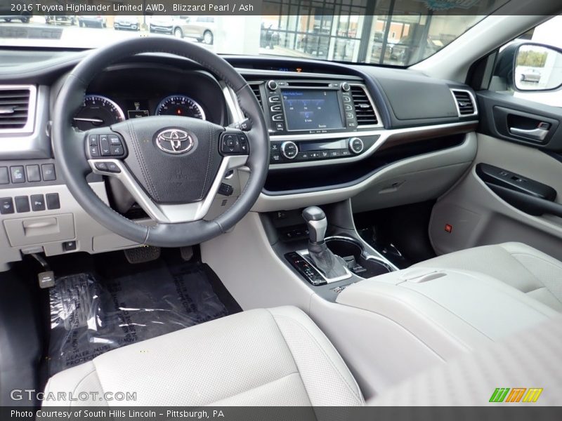 Blizzard Pearl / Ash 2016 Toyota Highlander Limited AWD