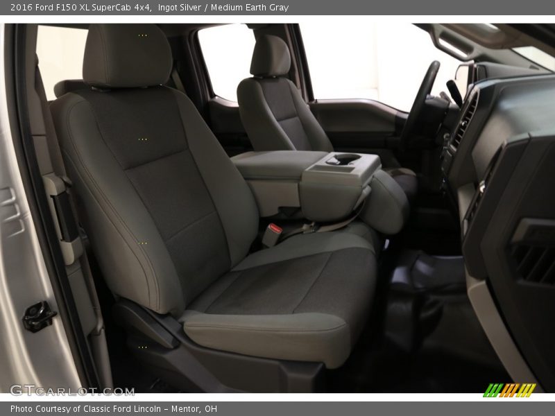 Ingot Silver / Medium Earth Gray 2016 Ford F150 XL SuperCab 4x4