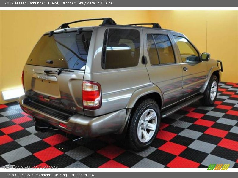 Bronzed Gray Metallic / Beige 2002 Nissan Pathfinder LE 4x4
