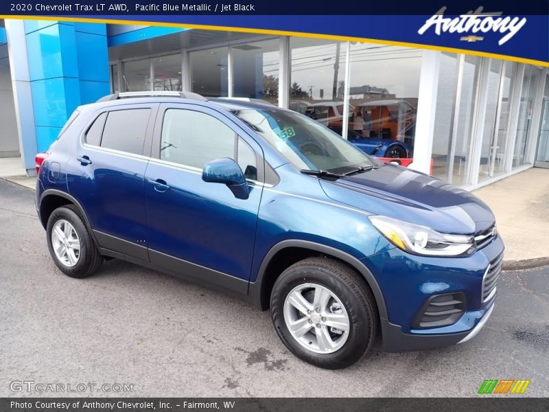Pacific Blue Metallic / Jet Black 2020 Chevrolet Trax LT AWD