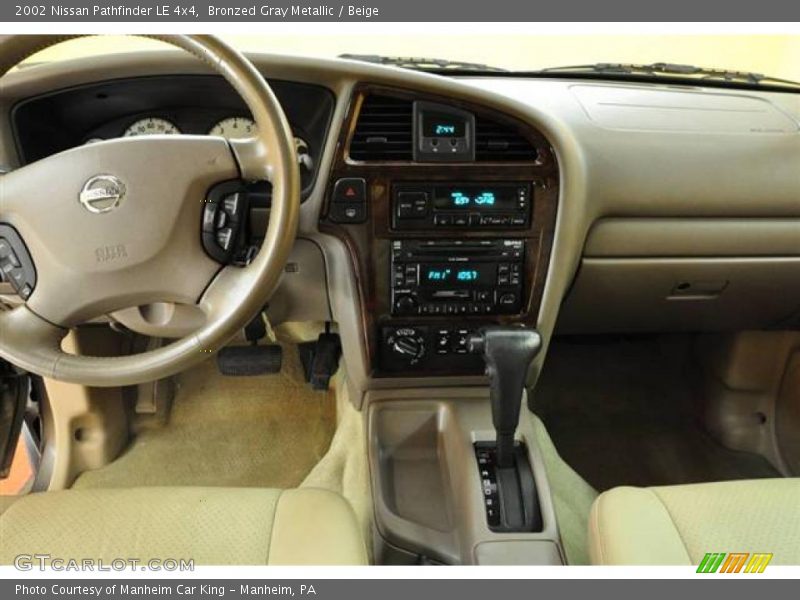 Bronzed Gray Metallic / Beige 2002 Nissan Pathfinder LE 4x4