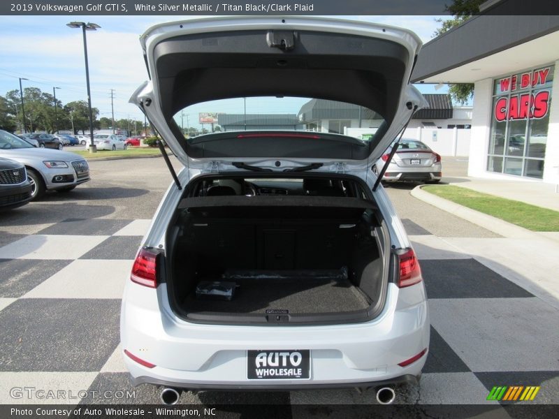 White Silver Metallic / Titan Black/Clark Plaid 2019 Volkswagen Golf GTI S