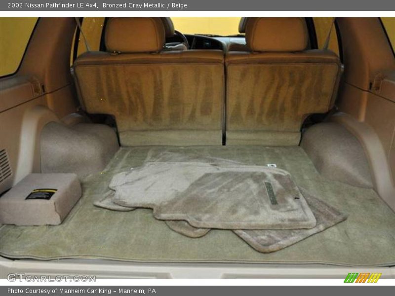 Bronzed Gray Metallic / Beige 2002 Nissan Pathfinder LE 4x4