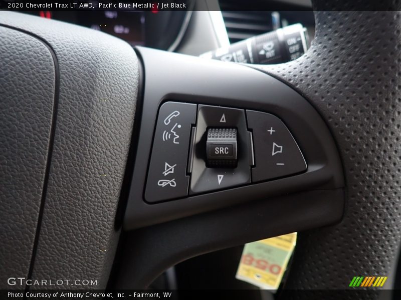 Pacific Blue Metallic / Jet Black 2020 Chevrolet Trax LT AWD