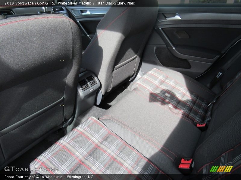 White Silver Metallic / Titan Black/Clark Plaid 2019 Volkswagen Golf GTI S