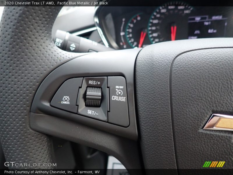 Pacific Blue Metallic / Jet Black 2020 Chevrolet Trax LT AWD