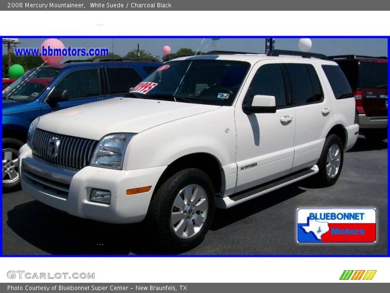 White Suede / Charcoal Black 2008 Mercury Mountaineer