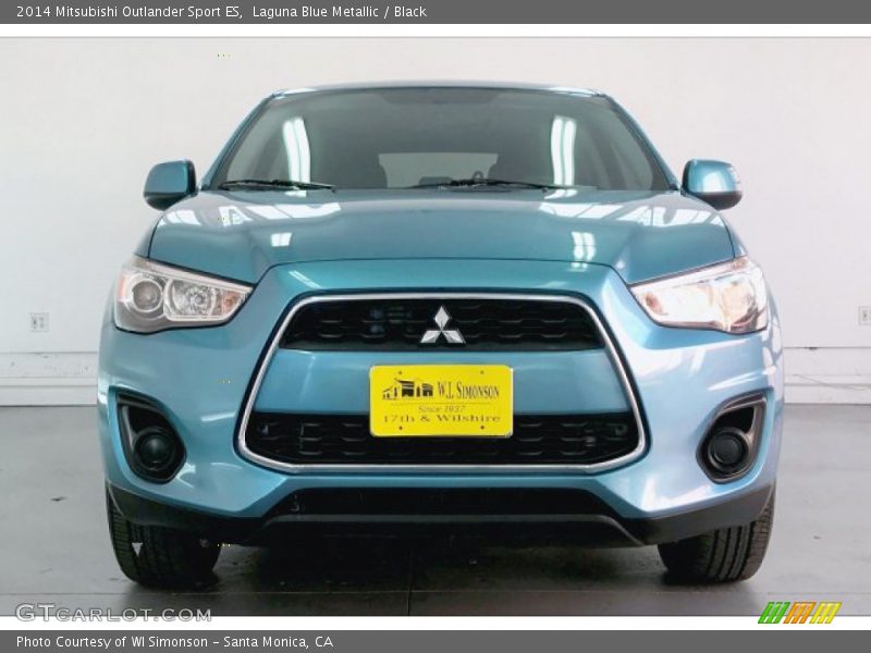 Laguna Blue Metallic / Black 2014 Mitsubishi Outlander Sport ES