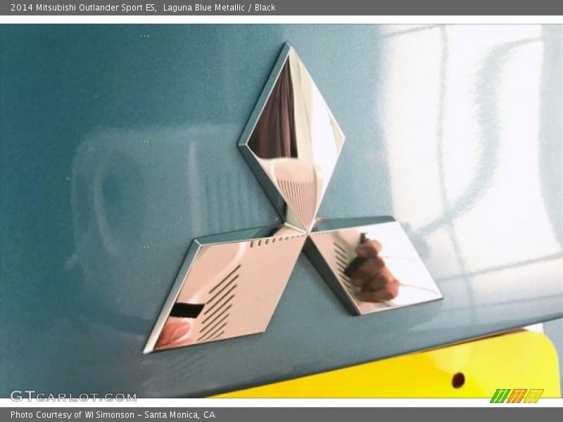 Laguna Blue Metallic / Black 2014 Mitsubishi Outlander Sport ES