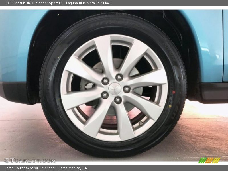 Laguna Blue Metallic / Black 2014 Mitsubishi Outlander Sport ES
