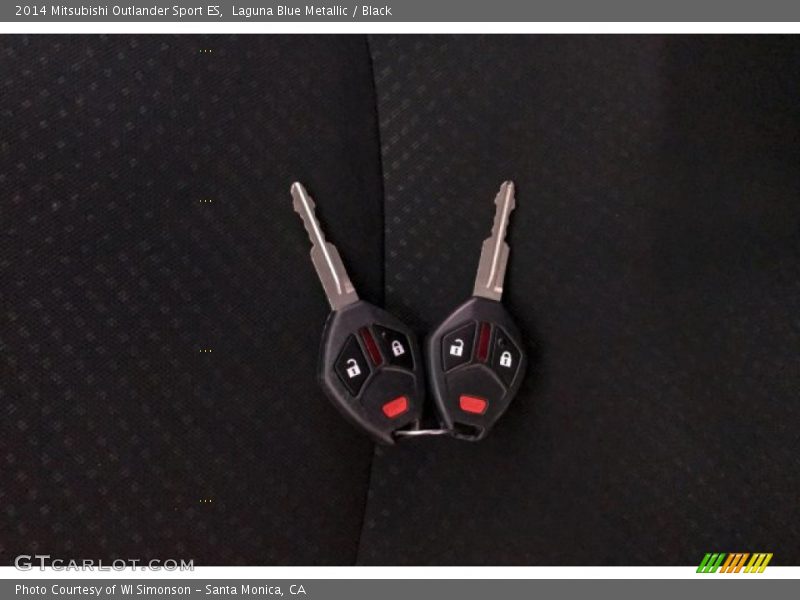 Laguna Blue Metallic / Black 2014 Mitsubishi Outlander Sport ES