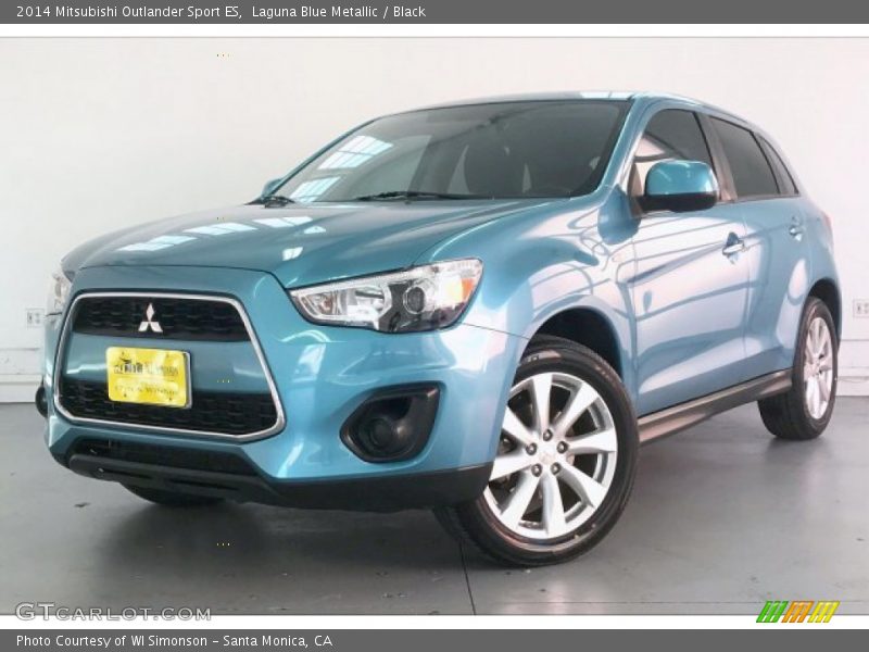 Laguna Blue Metallic / Black 2014 Mitsubishi Outlander Sport ES