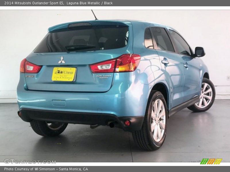 Laguna Blue Metallic / Black 2014 Mitsubishi Outlander Sport ES