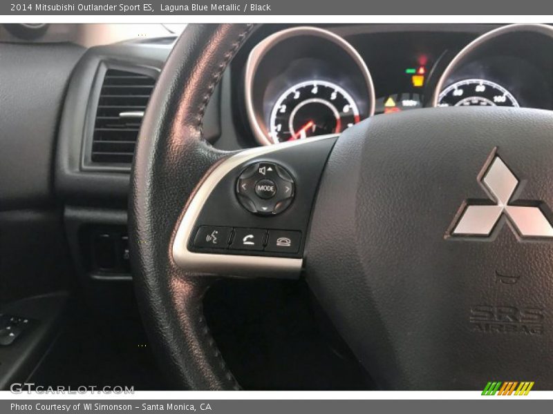 Laguna Blue Metallic / Black 2014 Mitsubishi Outlander Sport ES