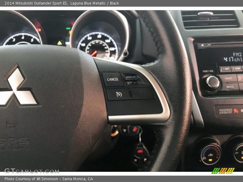 Laguna Blue Metallic / Black 2014 Mitsubishi Outlander Sport ES