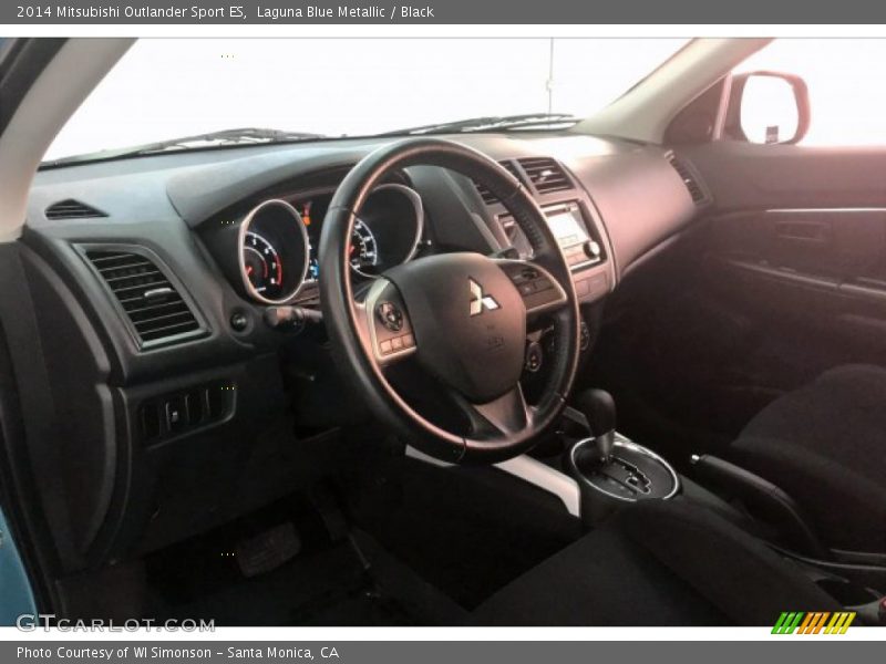 Laguna Blue Metallic / Black 2014 Mitsubishi Outlander Sport ES