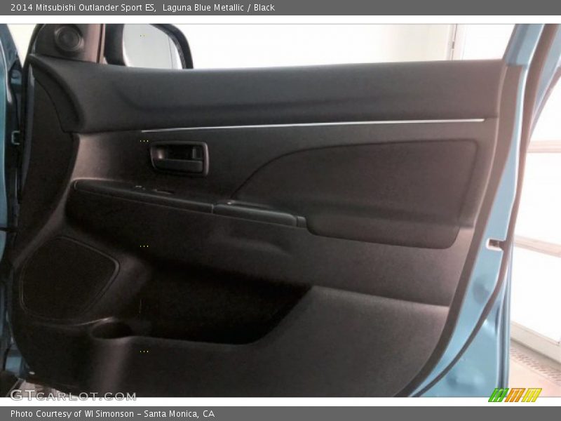 Laguna Blue Metallic / Black 2014 Mitsubishi Outlander Sport ES