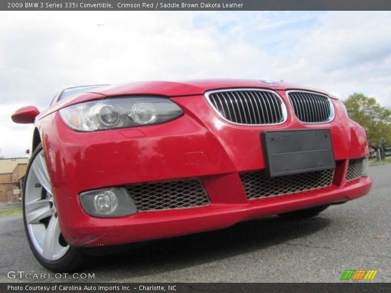 Crimson Red / Saddle Brown Dakota Leather 2009 BMW 3 Series 335i Convertible