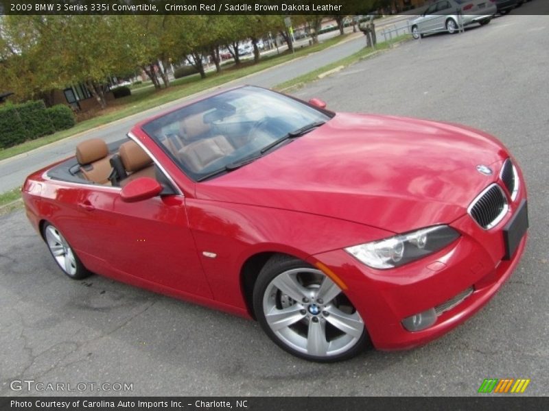Crimson Red / Saddle Brown Dakota Leather 2009 BMW 3 Series 335i Convertible