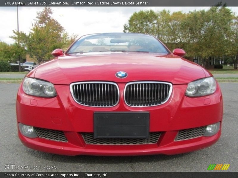 Crimson Red / Saddle Brown Dakota Leather 2009 BMW 3 Series 335i Convertible