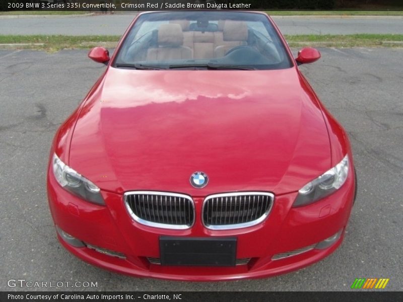 Crimson Red / Saddle Brown Dakota Leather 2009 BMW 3 Series 335i Convertible