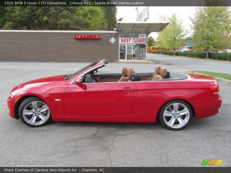 Crimson Red / Saddle Brown Dakota Leather 2009 BMW 3 Series 335i Convertible