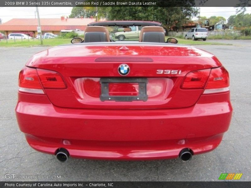Crimson Red / Saddle Brown Dakota Leather 2009 BMW 3 Series 335i Convertible