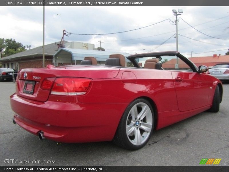 Crimson Red / Saddle Brown Dakota Leather 2009 BMW 3 Series 335i Convertible