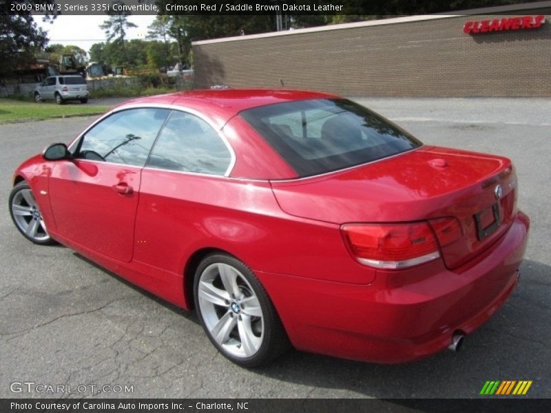 Crimson Red / Saddle Brown Dakota Leather 2009 BMW 3 Series 335i Convertible