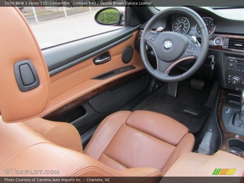 Crimson Red / Saddle Brown Dakota Leather 2009 BMW 3 Series 335i Convertible