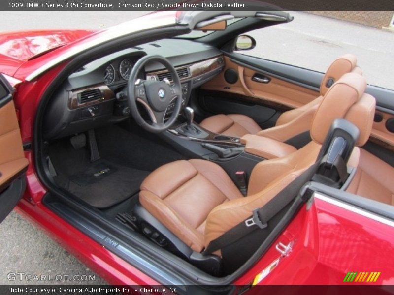 Crimson Red / Saddle Brown Dakota Leather 2009 BMW 3 Series 335i Convertible