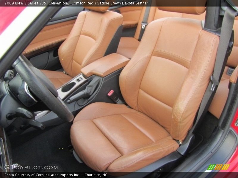 Crimson Red / Saddle Brown Dakota Leather 2009 BMW 3 Series 335i Convertible