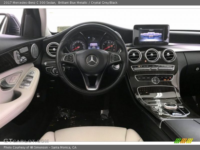 Brilliant Blue Metallic / Crystal Grey/Black 2017 Mercedes-Benz C 300 Sedan