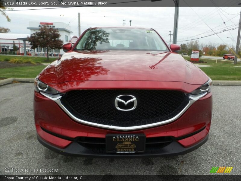 Soul Red Crystal Metallic / Black 2019 Mazda CX-5 Sport