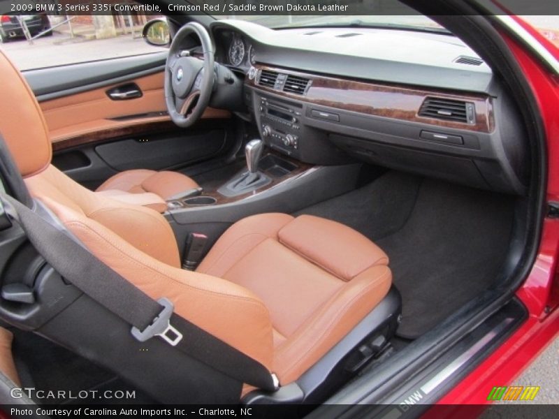 Crimson Red / Saddle Brown Dakota Leather 2009 BMW 3 Series 335i Convertible