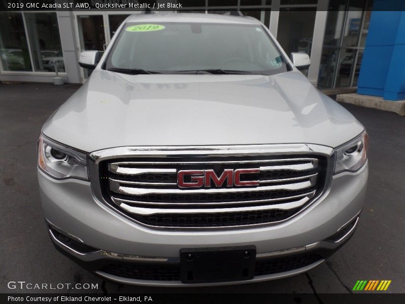 Quicksilver Metallic / Jet Black 2019 GMC Acadia SLT AWD