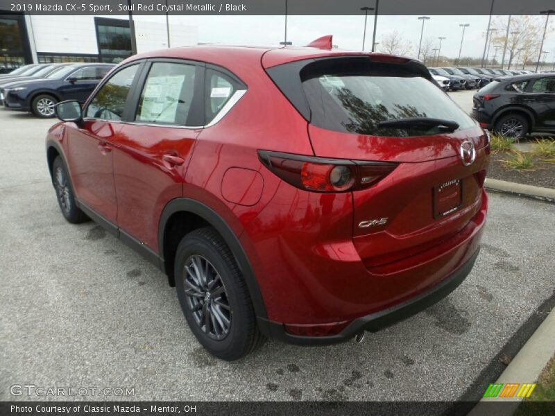 Soul Red Crystal Metallic / Black 2019 Mazda CX-5 Sport