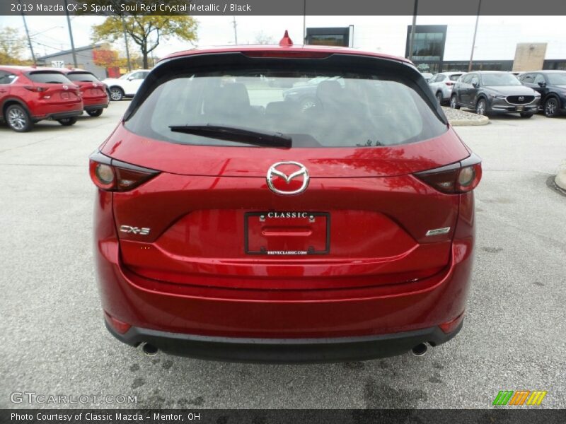 Soul Red Crystal Metallic / Black 2019 Mazda CX-5 Sport