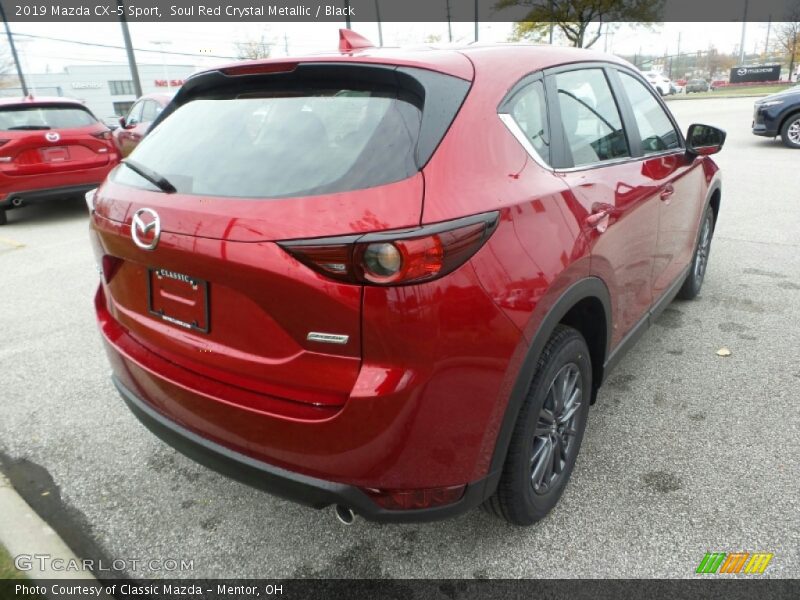 Soul Red Crystal Metallic / Black 2019 Mazda CX-5 Sport