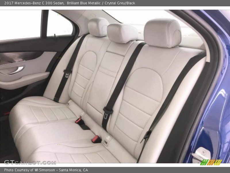 Brilliant Blue Metallic / Crystal Grey/Black 2017 Mercedes-Benz C 300 Sedan