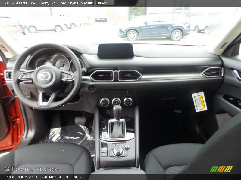 Soul Red Crystal Metallic / Black 2019 Mazda CX-5 Sport