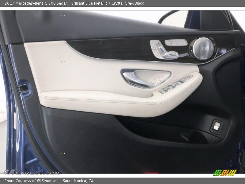 Brilliant Blue Metallic / Crystal Grey/Black 2017 Mercedes-Benz C 300 Sedan